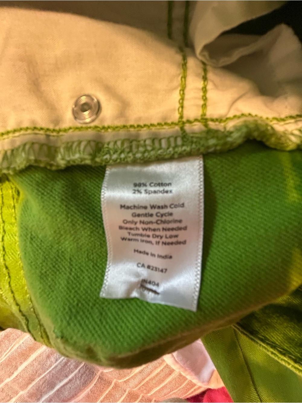 Talbots Bright Green Petite Cropped Pants - Picture 9 of 9